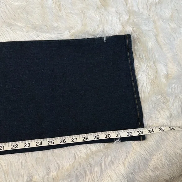 NWT, Eddie Bauer Blue Boot-cut stretch Jeans with Classic Stitching, size 18W - Picture 13 of 13